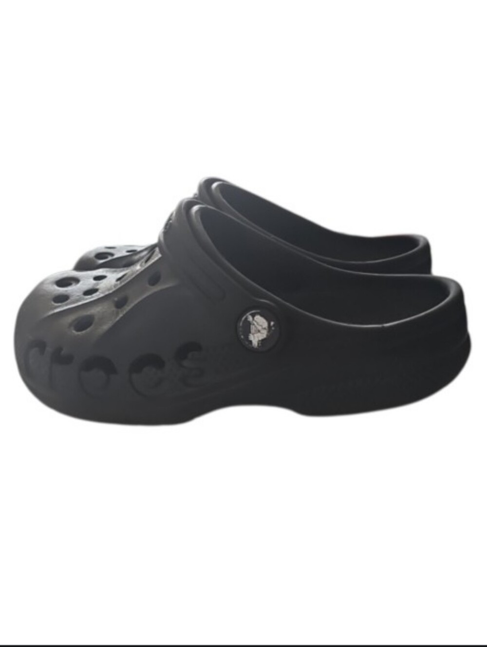 Crocs Baya Clogs Kids C12 Black Classic Slip On Comfort Shoes Boys Girls